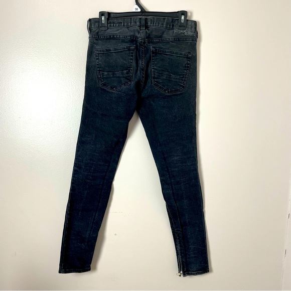 PACSUN Jeans Skinniest Comfort Stretch Distressed Black 30/30 - Picture 7 of 10